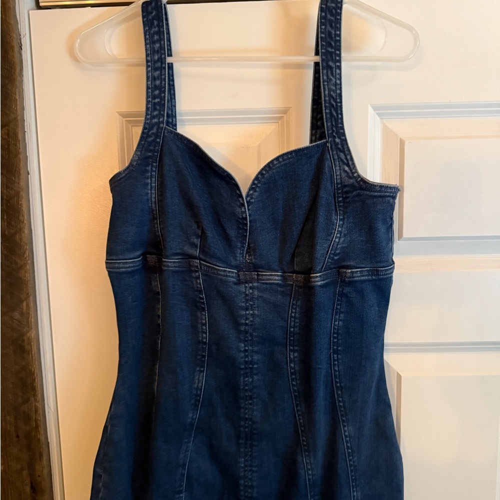 Good American Blue Denim Dress